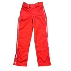 Rawlings youth medium pro150 red baseball pants NWOT